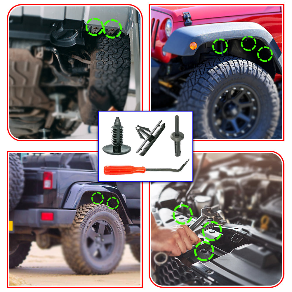 Clip rivet pour élargisseur d'aile - Jeep Wrangler JK, Cherokee